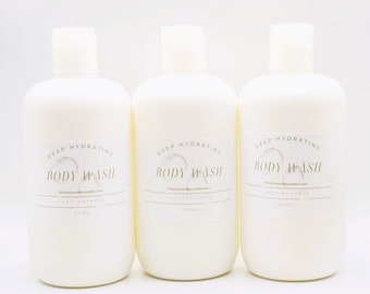 Body Wash for sensitive skin, dry skin, Deep Hydrating liquid soap, Natural body wash, organic body wash, Shower gels, shampoo