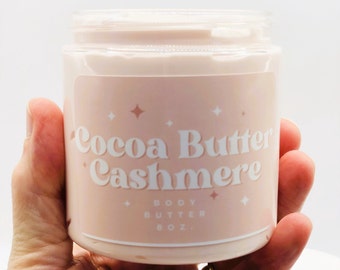 Cocoa Butter Cashmere body butter, thick creamy luxurious body butter, no melt emulsified body butter