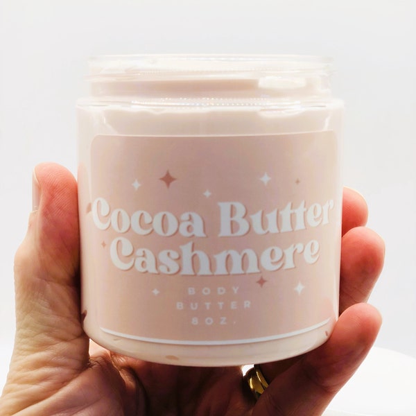 Cocoa Butter Cashmere body butter, thick creamy luxurious body butter, no melt emulsified body butter