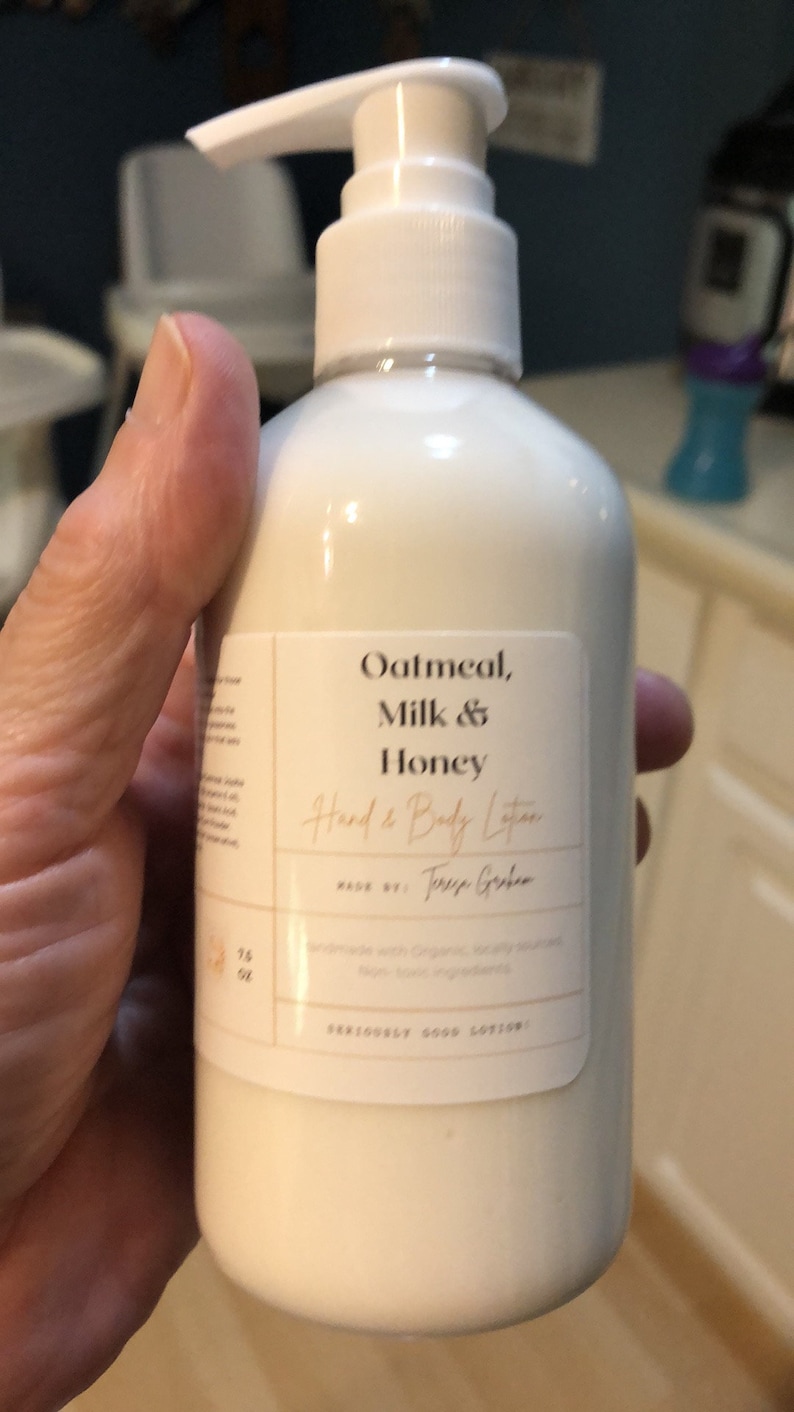 Oatmeal Milk and Honey Lotion for Dry Itchy Skin Soothing Etsy