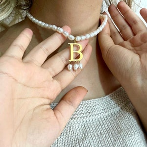 Anne Boleyn personalisierte Süßwasserperlen-Halskette, S925-Silberanhänger, Brautjungfern-Halskette, individuelle Halskette für Mama, historischer Schmuck Bild 6