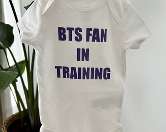 BTS Fan in Training Baby Bodysuit