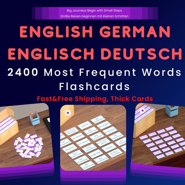 German Flashcards Etsy