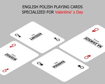 Polish Language Learning Cards | Valentine's Gift for Couples (Digital Download)