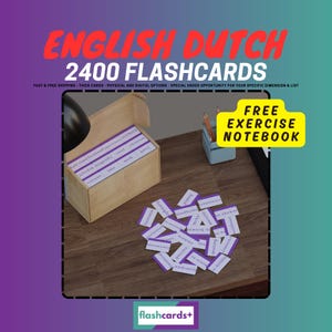 English - Dutch 2400 Most Common Words Flashcards