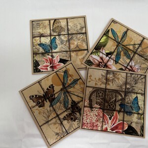 Papillon Fliesen Notizkarten 4er Set