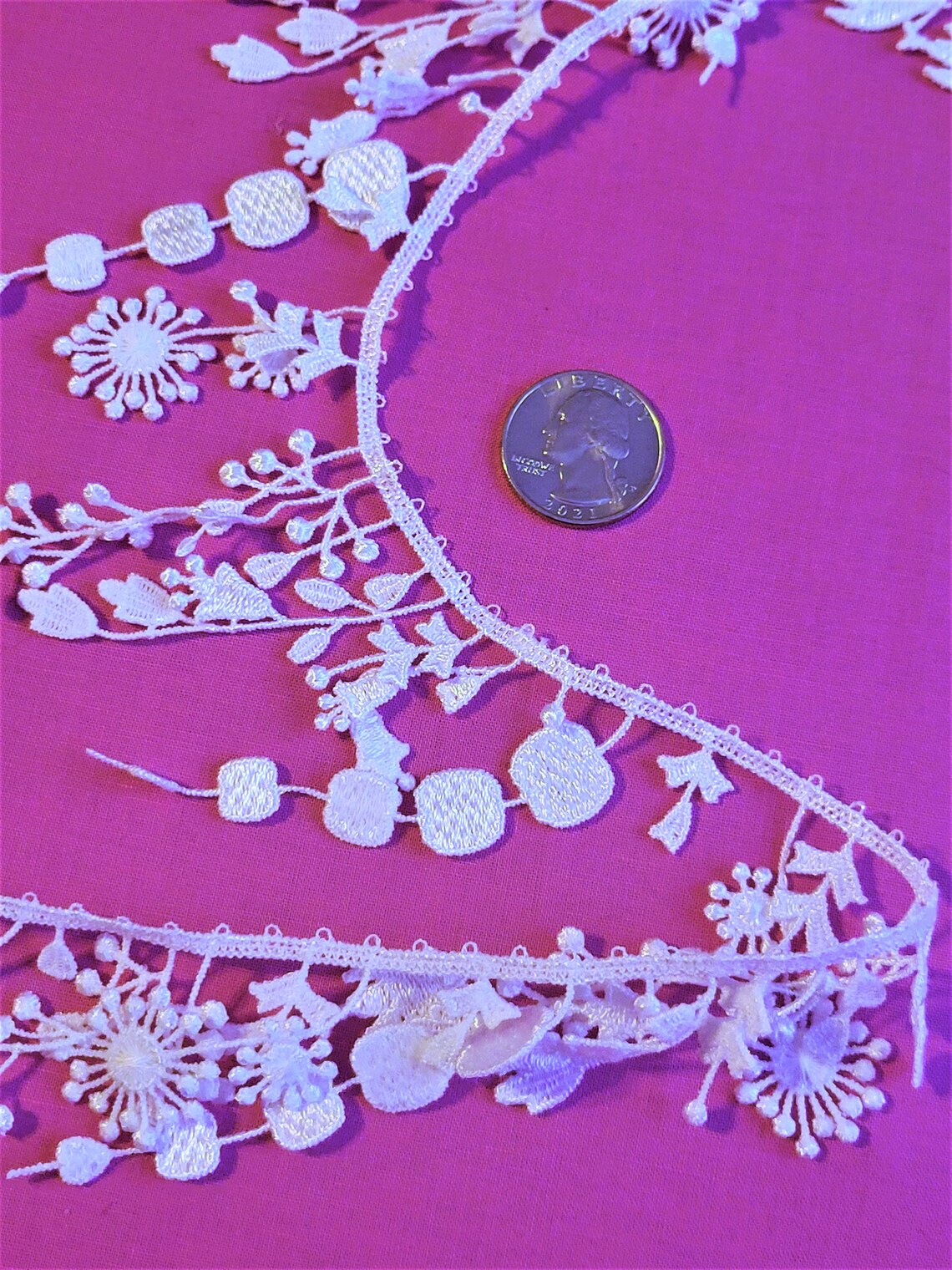 Whimsical Dangly Tassel Lace. 3.25 Wide. Perfect for Etsy