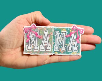Rustic Mama Floral Sticker, Vinyl Water Resistant Sticker, Mom Sticker, Notebook, Water bottle Sticker