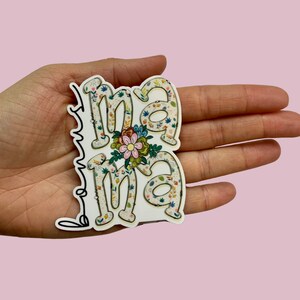 Bonus Mama, Vinyl Sticker, Water Resistant, Laptop Sticker, Notebook Sticker, Water bottle Sticker