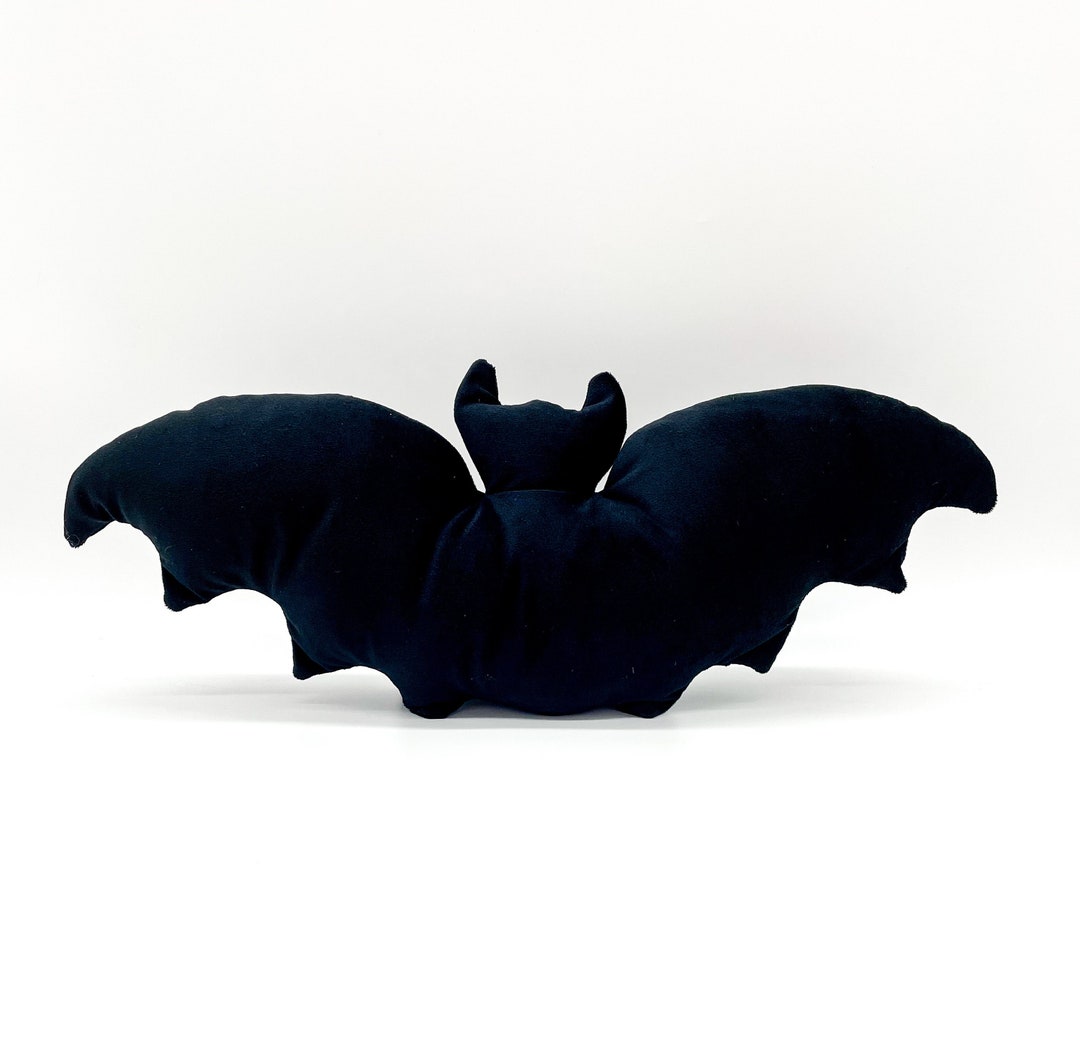 Black Velvet Bat Cushion Gothic Throw Pillow Halloween Pillow - Etsy