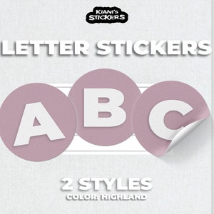 HQ Digital Letter Stickers in Highland • Printable PNG • Alphabet Planner • Notability • Goodnotes • Instant Download • Planning • Minimal