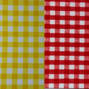 Gingham Spandex 4 way stretch High quality Fabric