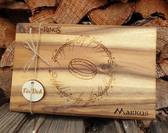 Herr der Ringe Frühstücksbrettchen personalisierbar