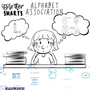 26 Printable Alphabet Letter association printable Worksheets, Preschool, Kindergarten, Homeschool Printables, Letters A-Z, Color & Trace