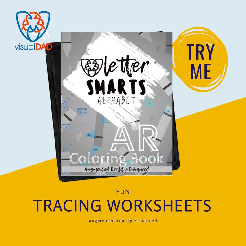 Alphabet Worksheets printable Tracing Coloring With Augmented Reality ...