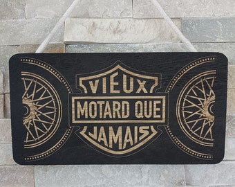 Pancarte murale motard Enseigne moto