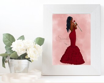 Olería a ilustración de moda de dulce costura