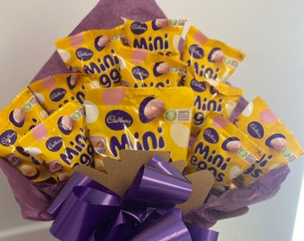 Mini eggs chocolate bouquet easter bouquet # Cadburys bouquet Easter hamper mini eggs hamper chocolate hamper