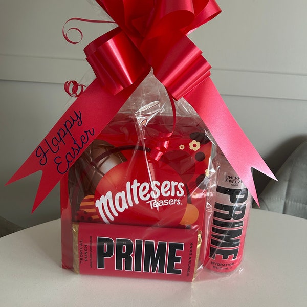 Personalised Prime gift hamper prime Easter egg hamper