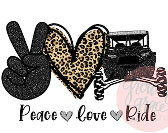 Frieden Liebe Fahrt Rzr sxs Sublimation digitaler Download