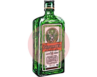 Alcohol Bottle Clip Art PNG Sublimazione Digital Download