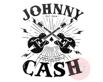 Johnny Cash Sublimation PNG Digital Download