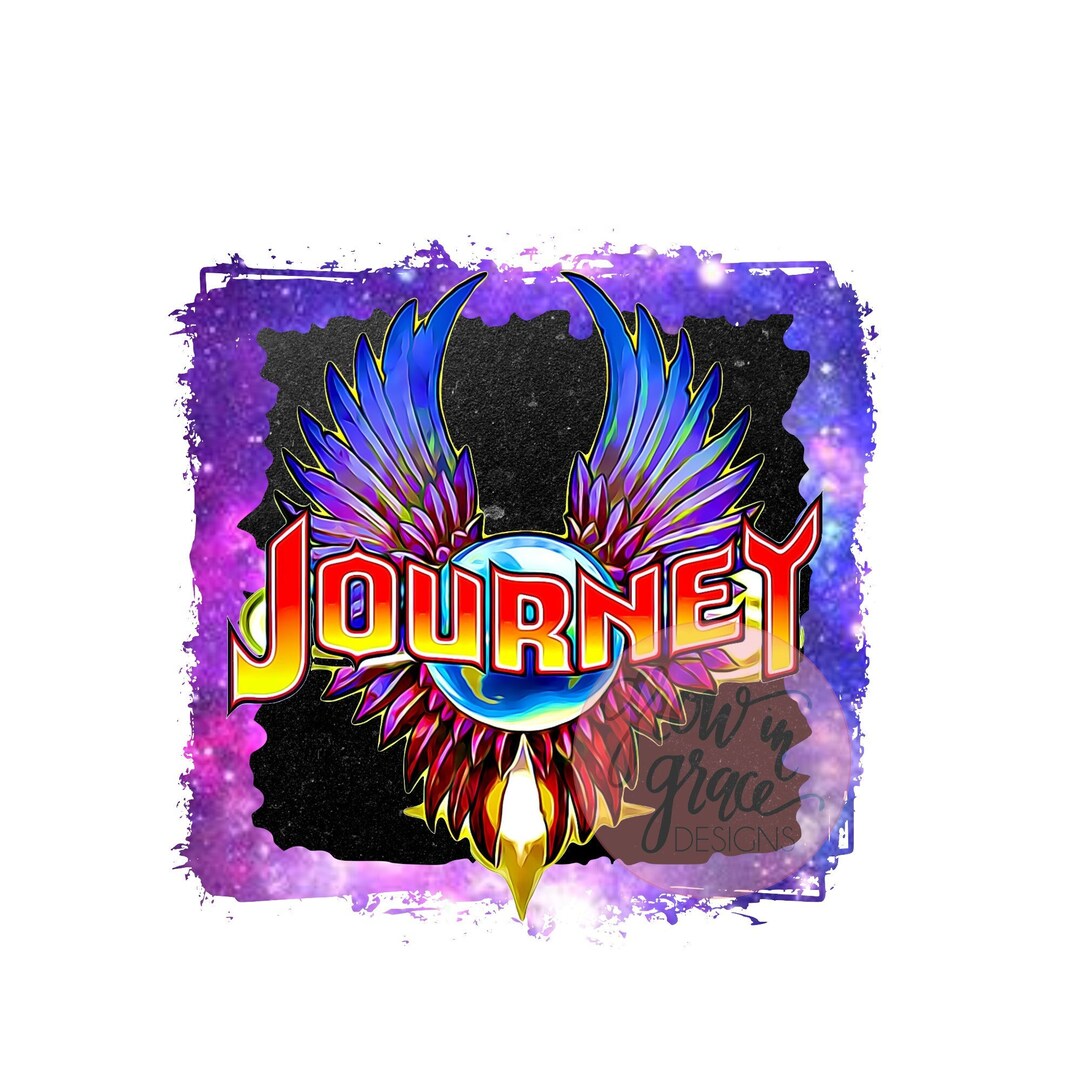 Journey Band Tshirt Design Retro Eighties 80s Music Sublimation Ready