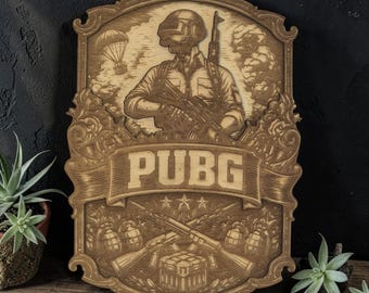 PlayerUnbekannte's Schlachtfelder muurkunst laserbestanden | SVG DXF PNG (digitaler Download)