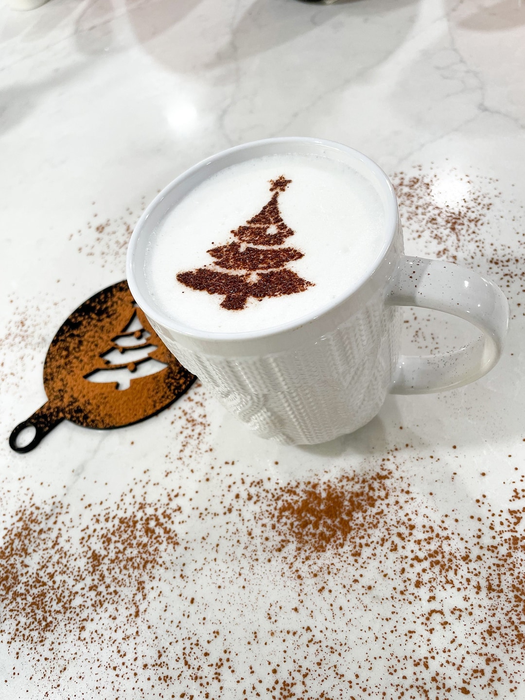 Christmas Tree Stencil for Coffee Latte Cocktail Food Hot Chocolate Etsy