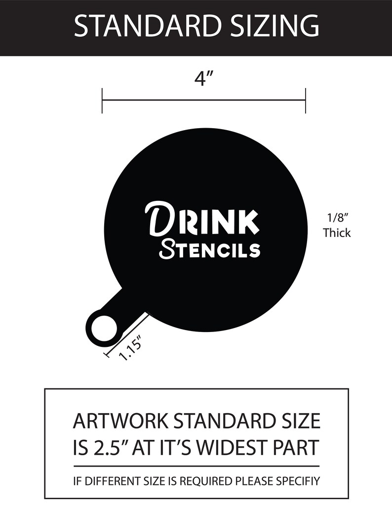 Custom Coffee Stencil Etsy