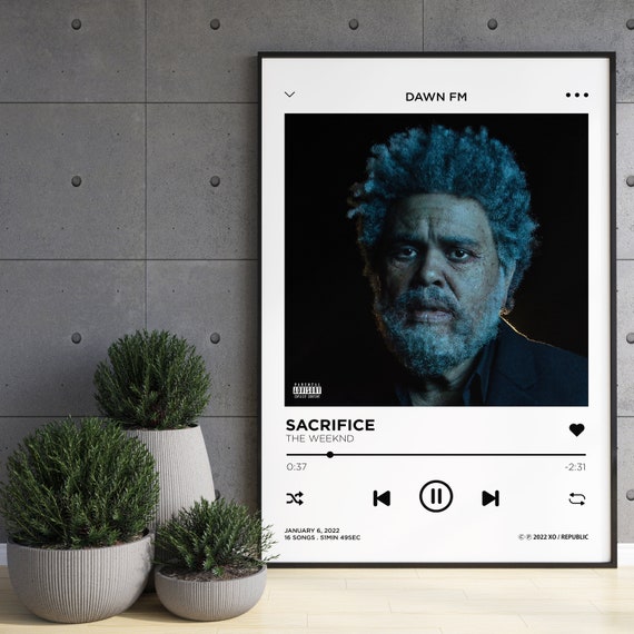 The Weeknd Dawn FM Fan Art Album Cover