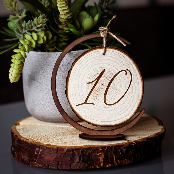 Wooden Table Numbers Etsy UK