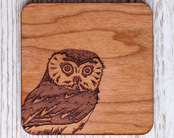 Owl Coaster and Placemat Set | Owl Gifts | Owl Homeware