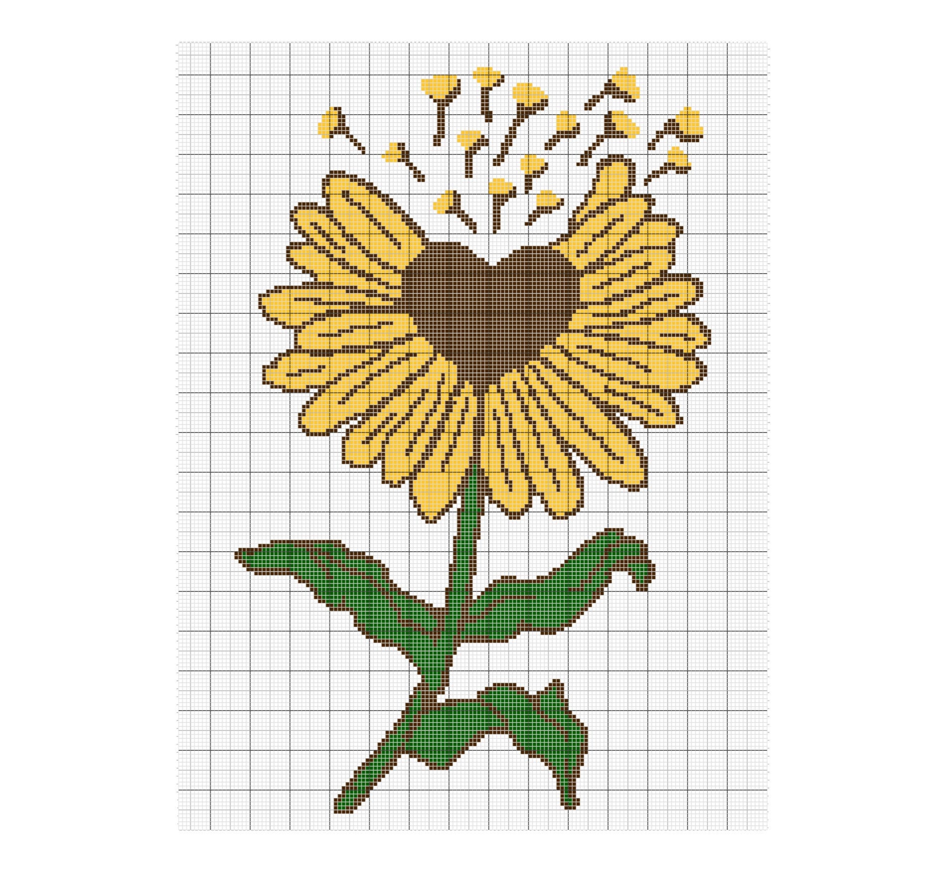 Sunflower Blank Journal Paper Vintage Lined Writing Paper 