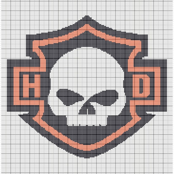 Skull Crochet Blanket Pattern Etsy