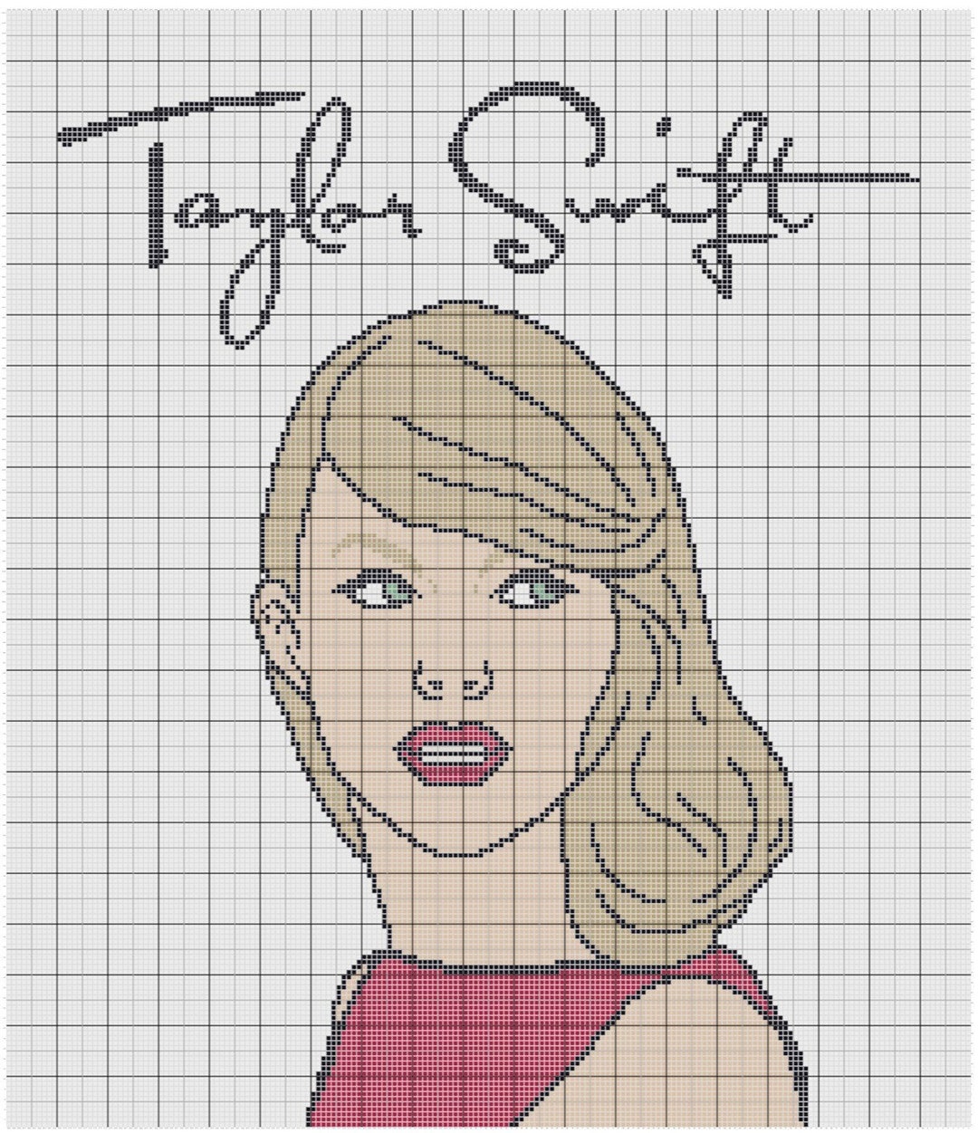 Taylor Swift Single Crochet Graphgan / Blanket Pattern With Etsy
