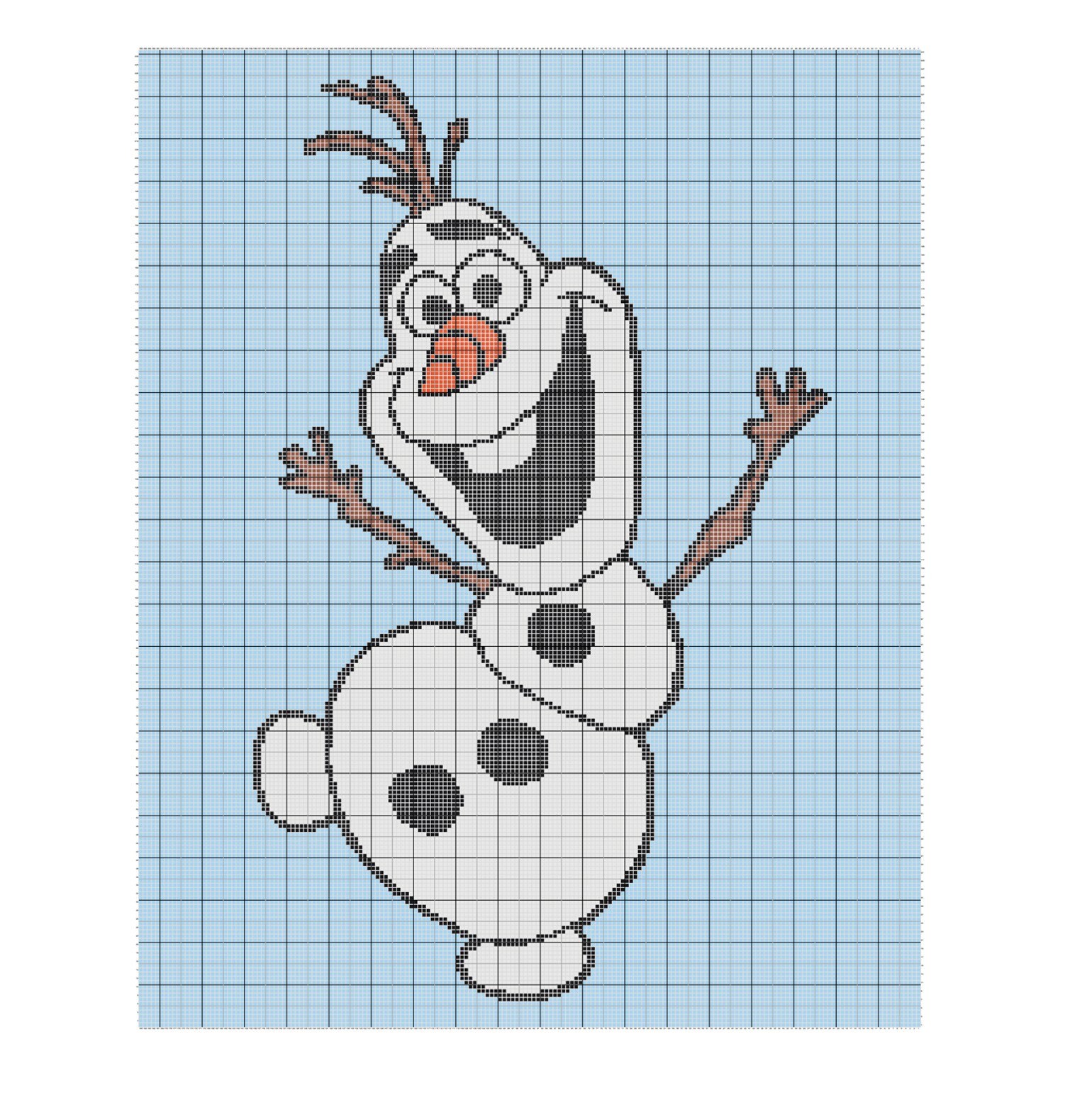 Olaf Crochet Afghan Pattern