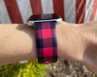 fitbit versa red strap