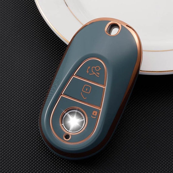 Mercedes Benz EQS Car Key Cover Soft Premium TPU Protector Case for Keyless  Remote Entry Key FOB Cover Protection Key Holder Key Chain Class 
