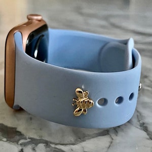 Honey Bee Stud - Watch Band Charm with Apple Watch, Watch Sports Band Charms, Apple Watch Accessories, Apple Watch Jewelry, Watch Charms