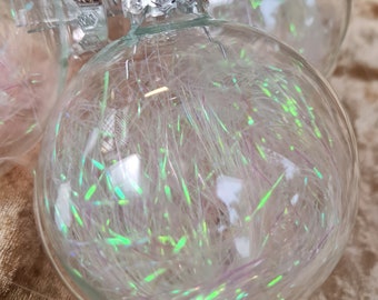 Juego de 4 adornos de oropel