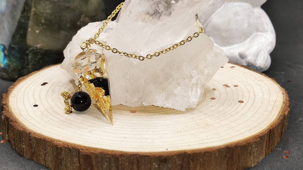 Pendule avec Inclusion d'onyx