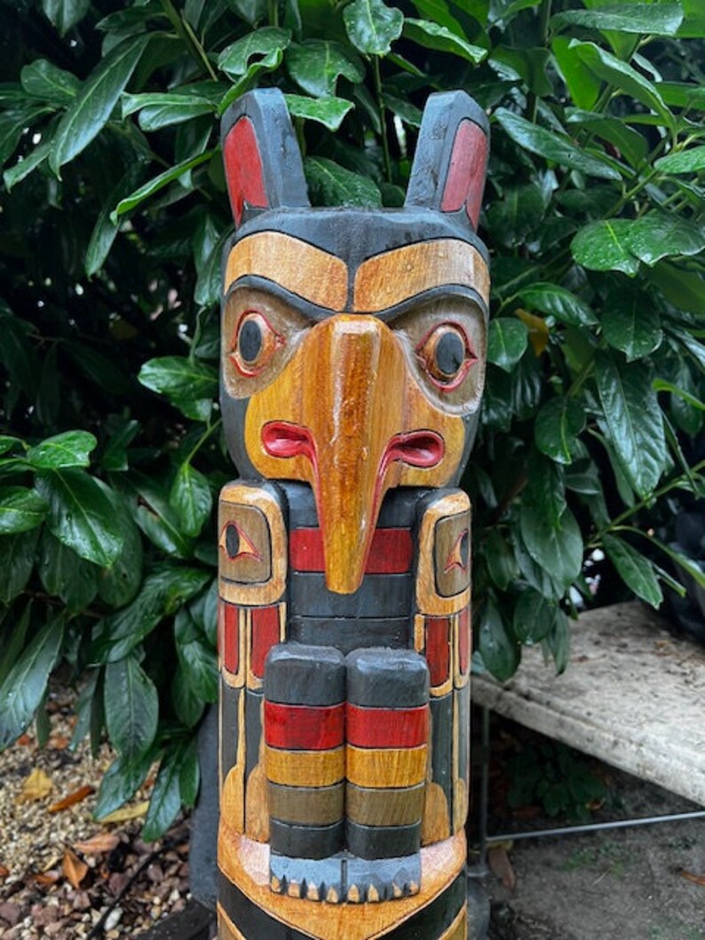 Totem Pole Totem Pole, Martial Post Wall Decoration Height 1.00 Meters