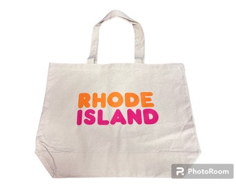 RI Themed Tote Bag w/ Dunkin' Colors