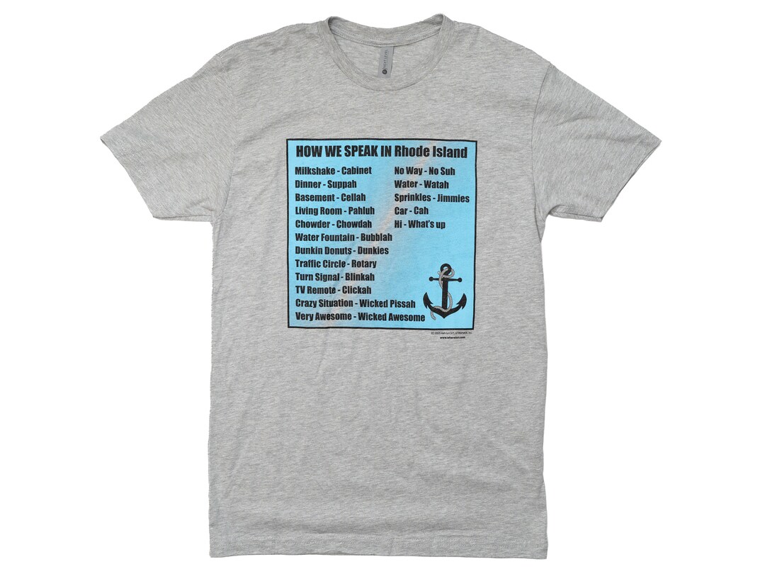How We Speak Funny Rhode Island T Shirt Gift Etsy