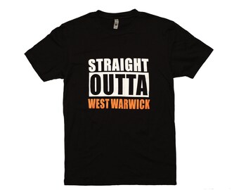 Straight Outta West Warwick t-shirt funny rhode island gift