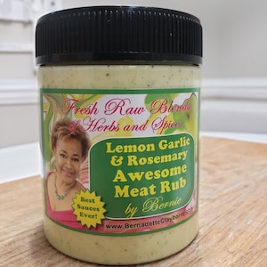 Lemon Garlic Rosemary Meat Rub, Chef-Designed Seasoning.