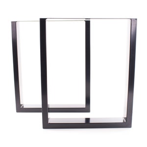 Tischgestell schwarz TU100s-800 breit Tischuntergestell Tischkufe Kufengestell (1 Paar)