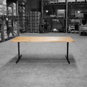 Tischgestell Stahl schwarz matt Uno 60x40 L:1800mm Tischuntergestell Schreibtischgestell Büro Loft Esstisch
