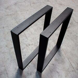 Tischgestell schwarz matt TR80sms-800 breit Tischuntergestell Tischkufe Kufengestell (1 Paar)